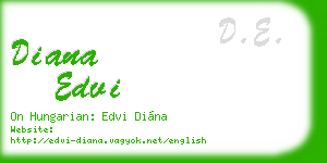 diana edvi business card